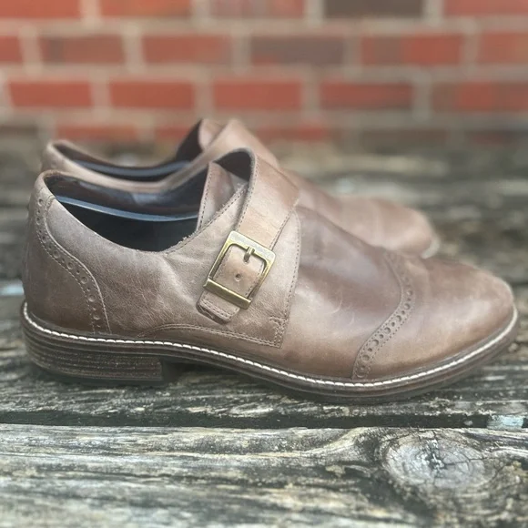 NAOT EVIDENCE VINTAGE FOG LIGHT BROWN LEATHER SLIP RESISTANT SHOES 40/ 7.5